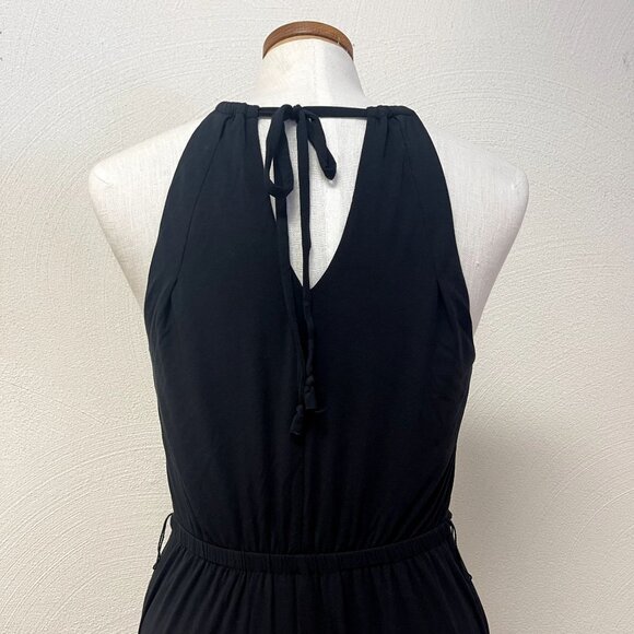 Anthropologie Maeve Black Romper With Adjustable Neckline sz Small - Picture 4 of 7